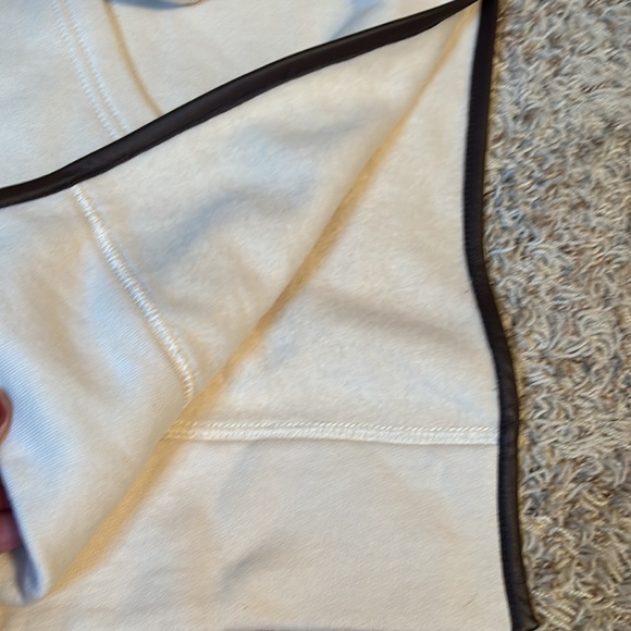 Polo Ralph Lauren - Women’s Oversized Sweatshirt with Leather Trim- Size M/L - Picture 7 of 8